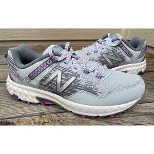 Nice! New Balance 410 V6 Women's 8.5B Trail Running Shoes Light Cyclone/Violet